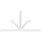 Ekena Millwork Richland Architectural Grade PVC Gable Bracket, 96"W x 48"H x 4"D x 4"F, 12/12 Pitch GBP096X48X0404RIC00 - alternate 3